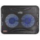Подставка для ноутбука Buro BU-LCP156-B214 15.6"358x270x21мм 1xUSB 2x 140ммFAN 597г металлическая сетка/пластик черный