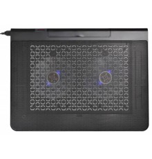 Подставка для ноутбука Buro BU-LCP170-B214 17"398x300x29мм 2xUSB 2x 140ммFAN 926г металлическая сетка/пластик черный