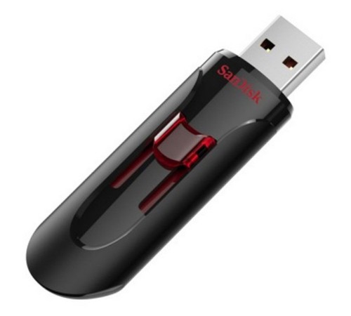 Флеш Диск Sandisk 256Gb Cruzer Glide SDCZ600-256G-G35 USB3.0 черный/красный