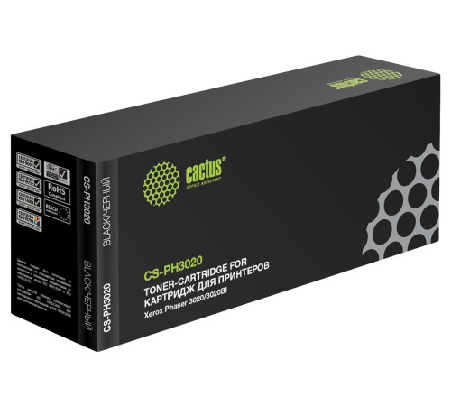 Картридж лазерный Cactus CS-PH3020 106R02773 черный (1500стр.) для Xerox Phaser 3020/3020BI