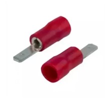 REXANT (08-0311) КЛЕММА ПЛОСКАЯ изолированная штекер - 2. 8мм 0. 5-1. 5мм? (РПи-п 1. 5-(2. 8)) красный  (100 шт в уп.)