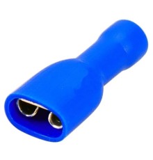 REXANT (08-0632) КЛЕММА ПЛОСКАЯ полностью изолированная (РППи-м 2.5-6.3) (100 шт в уп.)