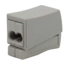 Rexant 07-2411 Строительно-монтажная клемма СМК 224-112 для светильника на 2 проводника (1,0-2,5)/(0,5-2,5) мм?, белая (100 шт./уп.)