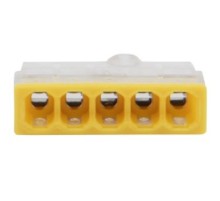 Rexant 07-3214 Экспресс-клемма   СМК 2273-205, 5-проводная 0.5-2.5 мм?, прозрачная (100 шт./уп.)