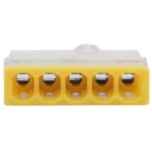 Rexant 07-3214 Экспресс-клемма   СМК 2273-205, 5-проводная 0.5-2.5 мм?, прозрачная (100 шт./уп.)