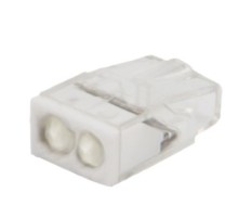 Rexant 07-3216 Экспресс-клемма с пастой   СМК 2273-242, 2-проводная 0.5-2.5 мм?, прозрачная (100 шт./уп.)