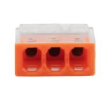 Rexant 07-3212-5 Экспресс-клемма   СМК 2273-203, 3-проводная 0.5-2.5 мм?, прозрачная, блистер (5 шт./уп.)