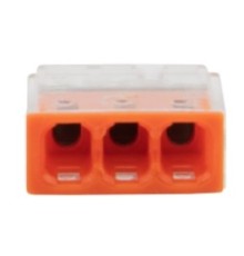 Rexant 07-3212-5 Экспресс-клемма   СМК 2273-203, 3-проводная 0.5-2.5 мм?, прозрачная, блистер (5 шт./уп.)