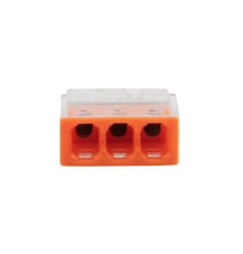 Rexant 07-3212-20 Экспресс-клемма   СМК 2273-203, 3-проводная 0.5-2.5 мм?, прозрачная, блистер (20 шт./уп.)