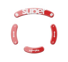 Стеклянные глайды (ножки) для мыши Pulsar Superglide для Logitech GPro Wireless [RED] - FE Limited Edition