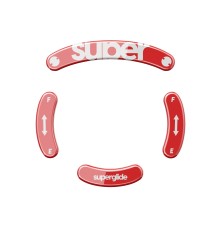 Стеклянные глайды (ножки) для мыши Pulsar Superglide для Logitech GPro Wireless [RED] - FE Limited Edition