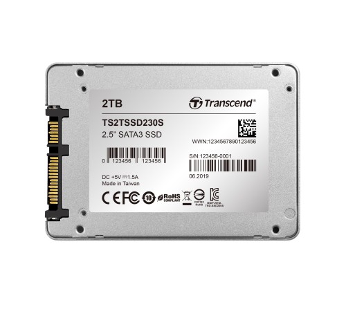 Накопитель SSD Transcend SATA III 2Tb TS2TSSD230S SSD230S 2.5"