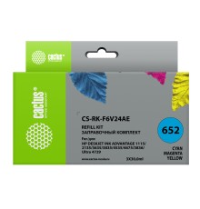 Заправочный набор Cactus CS-RK-F6V24AE многоцветный 3x30мл для HP DJ Ink Adv 1115/2135/3635/3835/4535