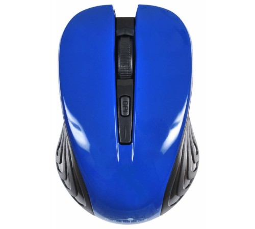 Мышь Оклик 545MW черный/синий оптическая (1600dpi) беспроводная USB (3but)
