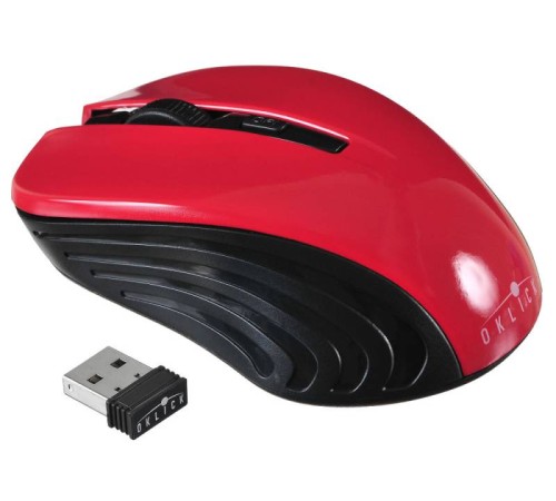 Мышь Оклик 545MW черный/красный оптическая (1600dpi) беспроводная USB (3but) Мышь Оклик 545MW черный/красный оптическая (1600dpi) беспроводная USB (3but)