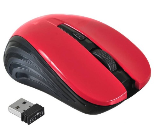 Мышь Оклик 545MW черный/красный оптическая (1600dpi) беспроводная USB (3but) Мышь Оклик 545MW черный/красный оптическая (1600dpi) беспроводная USB (3but)