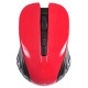 Мышь Оклик 545MW черный/красный оптическая (1600dpi) беспроводная USB (3but)