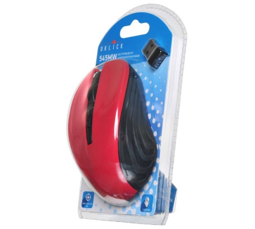Мышь Оклик 545MW черный/красный оптическая (1600dpi) беспроводная USB (3but) Мышь Оклик 545MW черный/красный оптическая (1600dpi) беспроводная USB (3but)