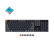 Беспроводная механическая ультратонкая клавиатура Keychron K5SE, Full Size, RGB подсветка, Blue Switch