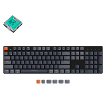 Беспроводная механическая ультратонкая клавиатура Keychron K5SE, Full Size, RGB подсветка, Mint Switch