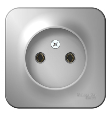 Systeme electric BLNRA000113 BLANCA О/У РОЗЕТКА без заземления без штор. ИЗОЛ.ПЛ., 16А, 250В, АЛЮМИНИЙ