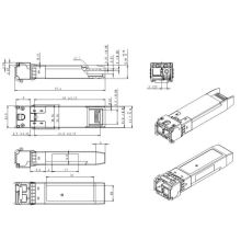 SNR  Модуль SFP+ WDM, дальность до 3км (5dB), 1330нм (SNR-SFP+W37-3)