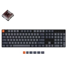 Беспроводная механическая ультратонкая клавиатура Keychron K5SE, Full Size, RGB подсветка, Brown Switch