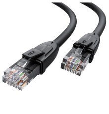GCR Патч-корд прямой 20.0m UTP кат.6, черный, 24 AWG, ethernet high speed, RJ45, T568B, GCR-52538 Greenconnect GCR-52538