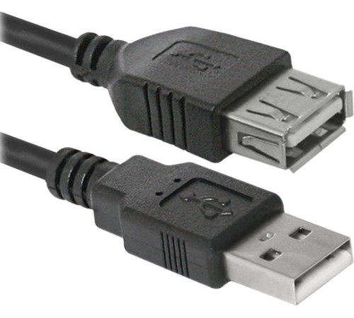 Кабель USB2 AM/AF 3M USB02-10 87453 DEFENDER Кабель USB2 AM/AF 3M USB02-10 87453 DEFENDER
