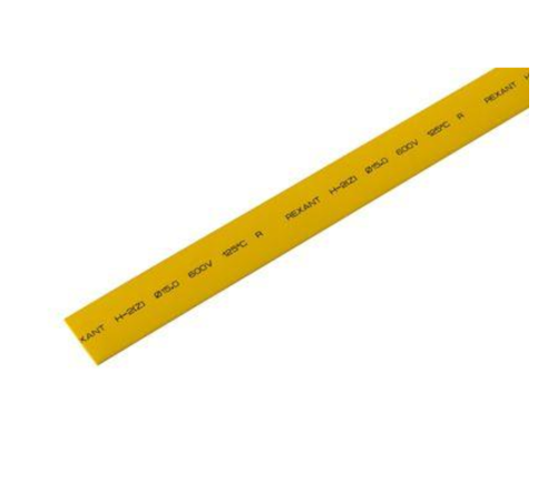 Трубка термоусадочная 15.0/7.5 1м желт. REXANT 21-5002