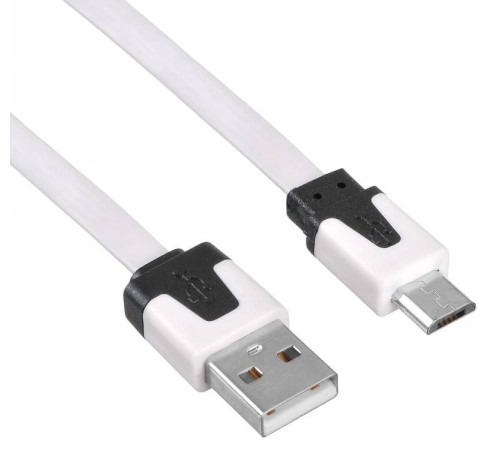 Кабель Buro BHP MICROUSB 1M FLAT USB (m)-micro USB (m) 1м белый плоский Кабель Buro BHP MICROUSB 1M FLAT USB (m)-micro USB (m) 1м белый плоский