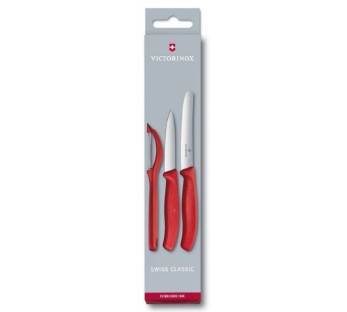 Набор ножей кухон. Victorinox 6.7111.31 красный карт.коробка Набор ножей кухон. Victorinox 6.7111.31 красный карт.коробка