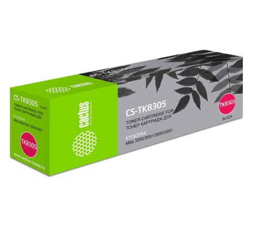 Картридж лазерный Cactus CS-TK8305 черный (25000стр.) для Kyocera Mita 3050/3051/3550/3551