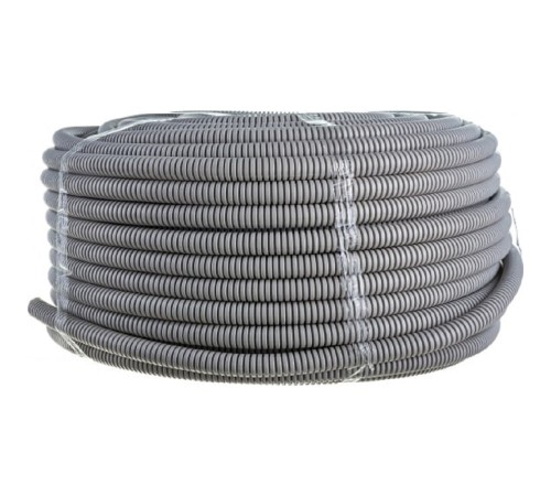 ЭРА Б0020110 Трубы гофр ПВХ GOFR-20-100-PVC  (серый) d 20мм с зонд. легкая 100м