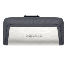 Флеш Диск Sandisk 32Gb Ultra Dual SDDDC2-032G-G46 USB3.0 серый/узор