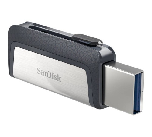 Флеш Диск Sandisk 32Gb Ultra Dual SDDDC2-032G-G46 USB3.0 серый/узор