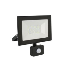 Ultraflash LFL-3002S  C02 черный (LED прожектор с датчиком, 30 Вт, 230В, 6500К)