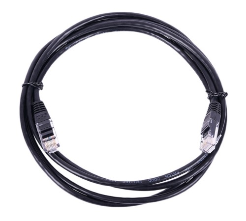 Патч-корд Lanmaster UTP TWT-45-45-0.5-BK вилка RJ-45-вилка RJ-45 кат.5е 0.5м чёрный ПВХ (уп.:1шт)