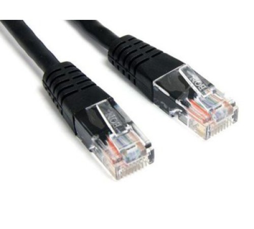 Патч-корд Lanmaster UTP TWT-45-45-0.5-BK вилка RJ-45-вилка RJ-45 кат.5е 0.5м чёрный ПВХ (уп.:1шт)