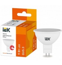 Iek LLE-MR16-9-230-30-GU5 Лампа LED MR16 софит 9Вт 230В 3000К GU5.3
