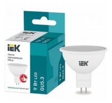 Iek LLE-MR16-9-230-40-GU5 	Лампа LED MR16 софит 9Вт 230В 4000К GU5.3