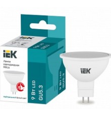 Iek LLE-MR16-9-230-40-GU5 	Лампа LED MR16 софит 9Вт 230В 4000К GU5.3