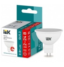 Iek LLE-MR16-08-12-24-40-GU5 Лампа LED MR16 софит 8Вт 12-24В 4000К GU5,3