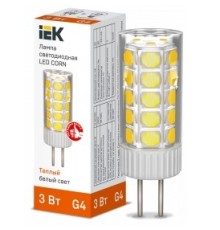 Iek LLE-CORN-3-012-30-G4 Лампа LED CORN капсула 3Вт 12В 3000К керамика G4