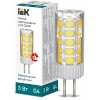 Iek LLE-CORN-3-012-40-G4 Лампа LED CORN капсула 3Вт 12В 4000К керамика G4