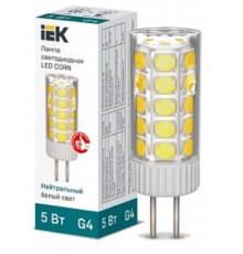 Iek LLE-CORN-5-012-40-G4 Лампа LED CORN капсула 5Вт 12В 4000К керамика G4