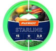 Леска для садовых триммеров Patriot Starline d=3.0мм L=15м (805201066)