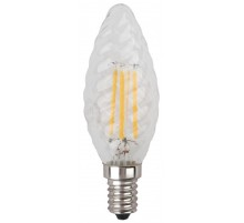 ЭРА Б0027936 Лампочка светодиодная F-LED BTW-5W-840-E14 Е14 / Е14 5Вт филамент свеча витая нейтральный белый свет