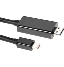 Кабель-переходник Mini DisplayPort M => HDMI M 1.8m Telecom <TA695> VCOM Кабель-переходник Telecom Mini DisplayPort M/HDMI M (TA695)