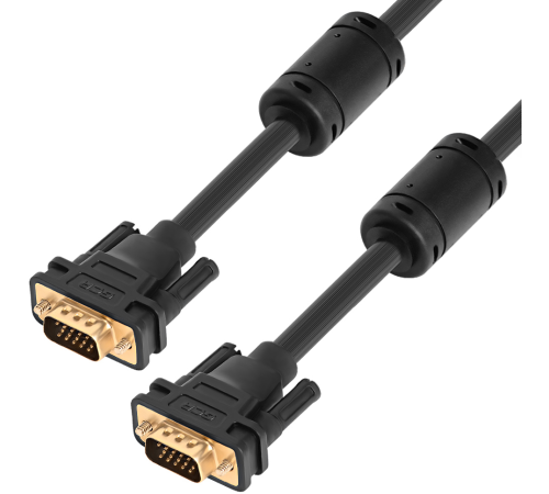 Greenconnect Кабель SVGA 7.0м чёрный, позолоченные контакты, ферритовые кольца, OD8.0mm. 15M / 15M Premium GCR-VM2VM2-7.0m, 28/28 AWG, двойной экран Greenconnect VGA (m) - VGA (m) 7м (GCR-VM2VM2-7.0m) Greenconnect Кабель SVGA 7.0м чёрный, позолоченные контакты, ферритовые кольца, OD8.0mm. 15M / 15M Premium GCR-VM2VM2-7.0m, 28/28 AWG, двойной экран Greenconnect VGA (m) - VGA (m) 7м (GCR-VM2VM2-7.0m)